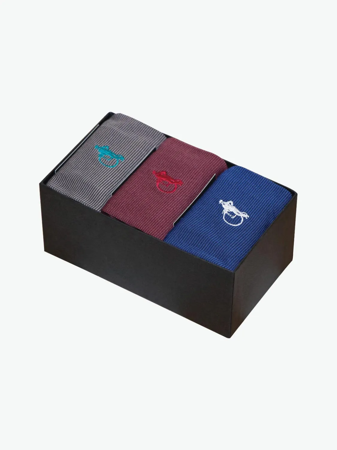 London Sock Co Gift Pack The Grosvenor Fine Stripe Collection