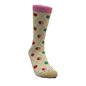 Love Apple Pattern Socks from the Sock Panda (Adult Medium - Women's Shoe Sizes 5-10)