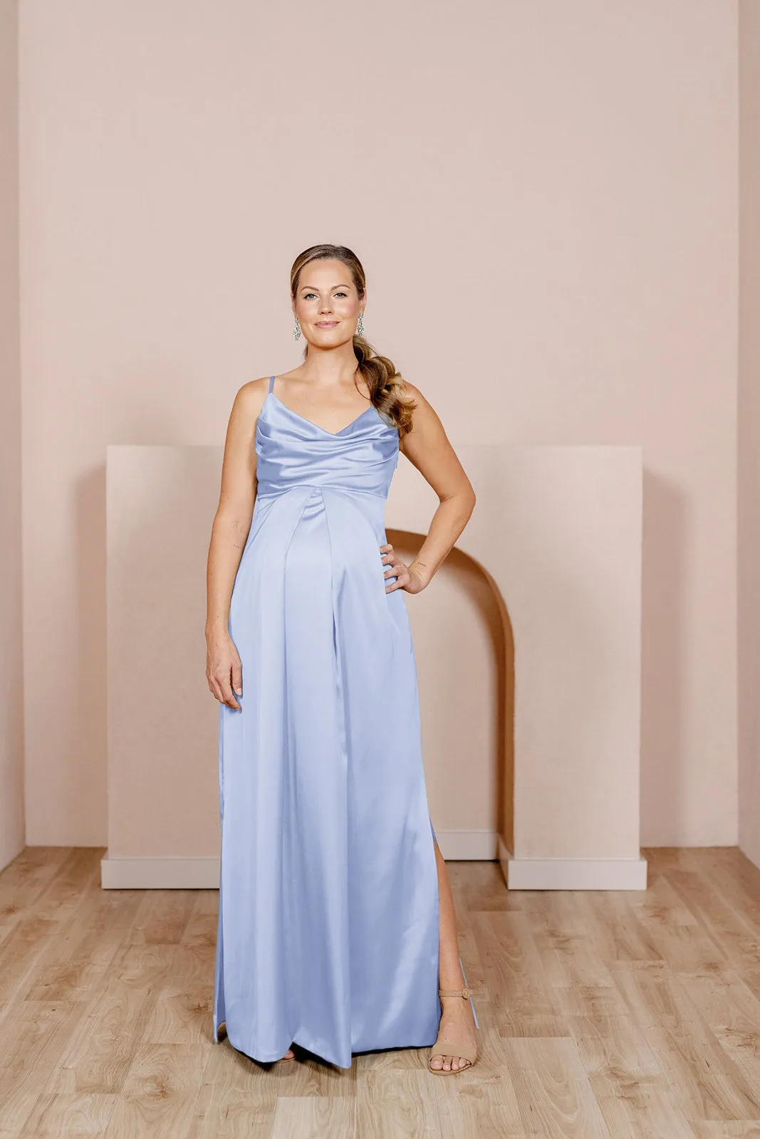 Maternity Skye Satin Dress | Made To Order