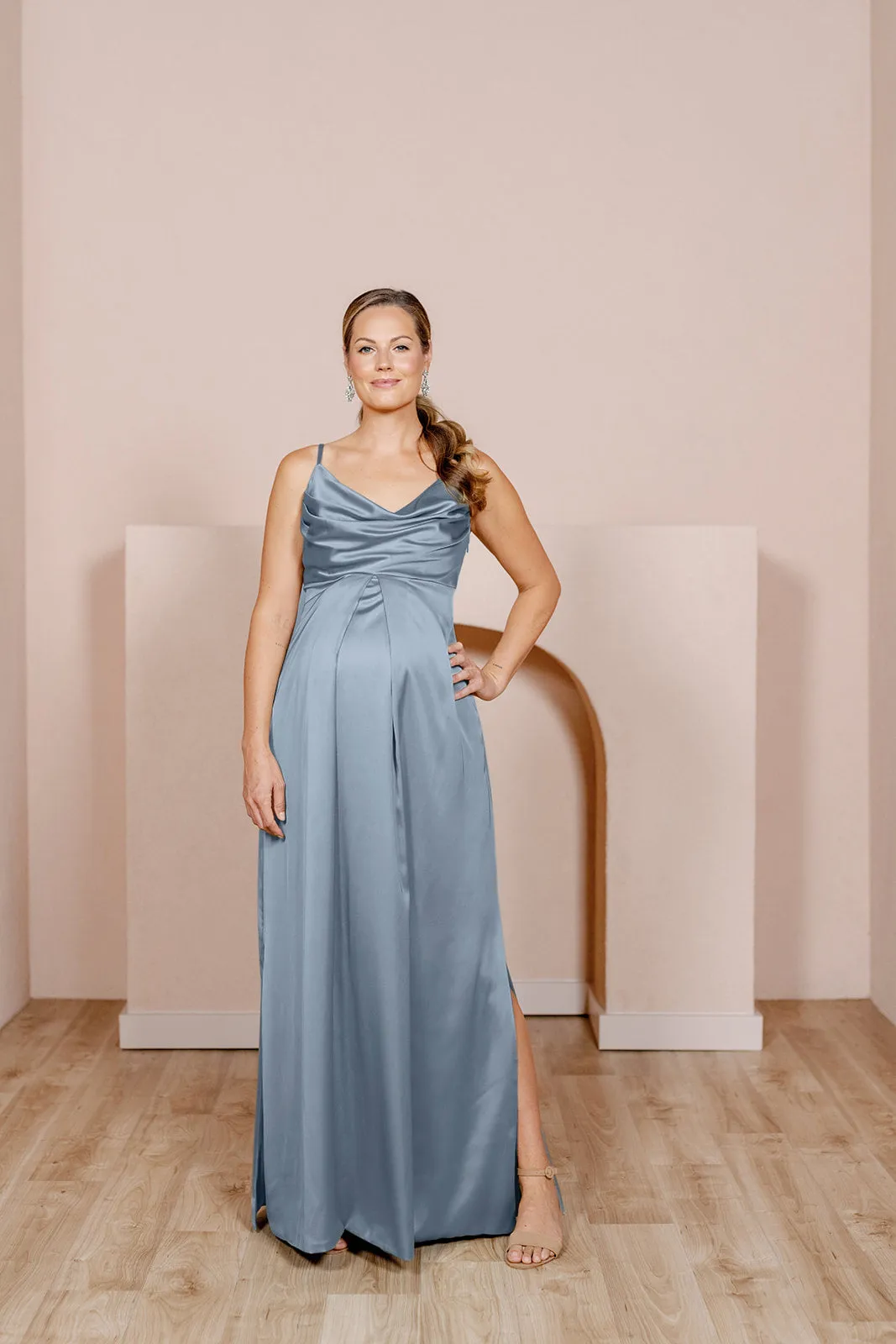 Maternity Skye Satin Dress | Made To Order