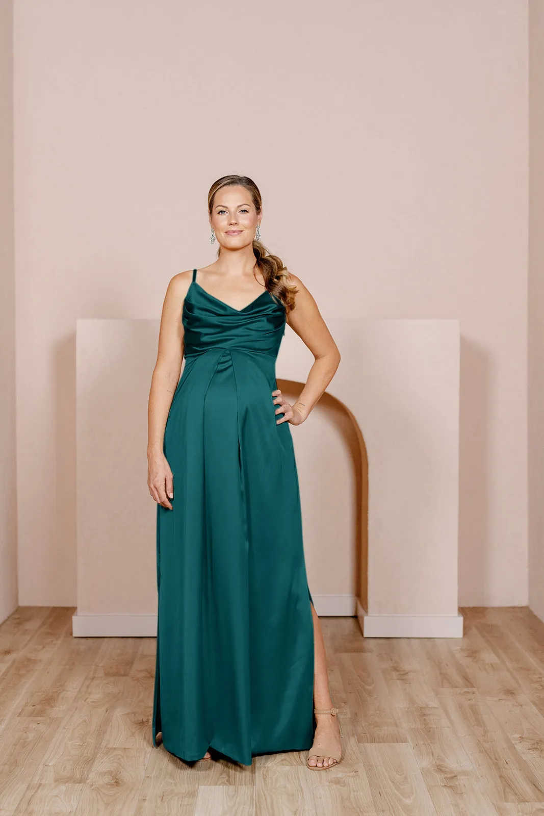 Maternity Skye Satin Dress | Made To Order