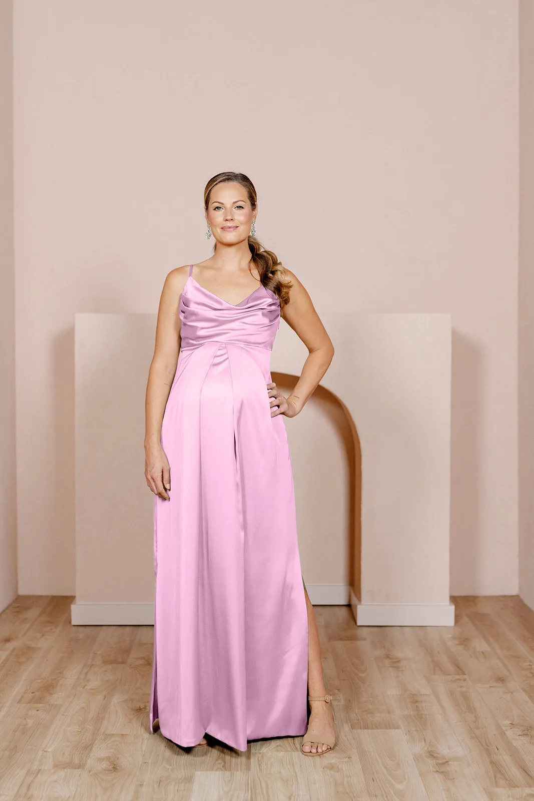 Maternity Skye Satin Dress | Made To Order