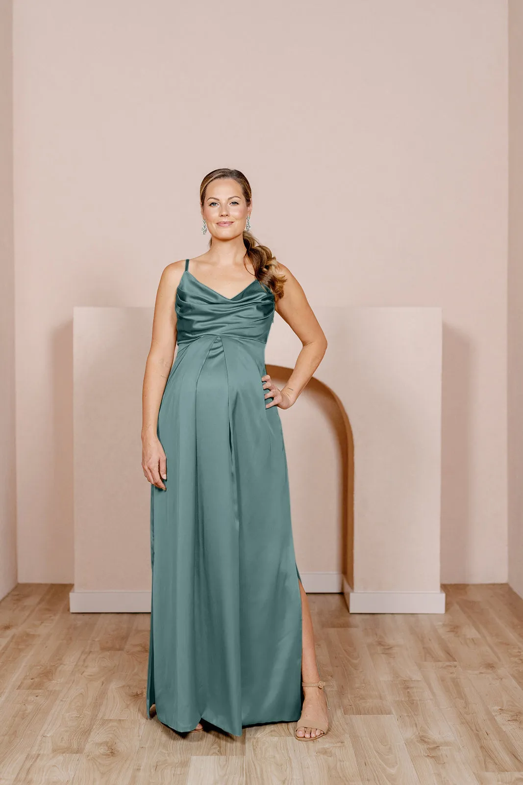 Maternity Skye Satin Dress | Made To Order