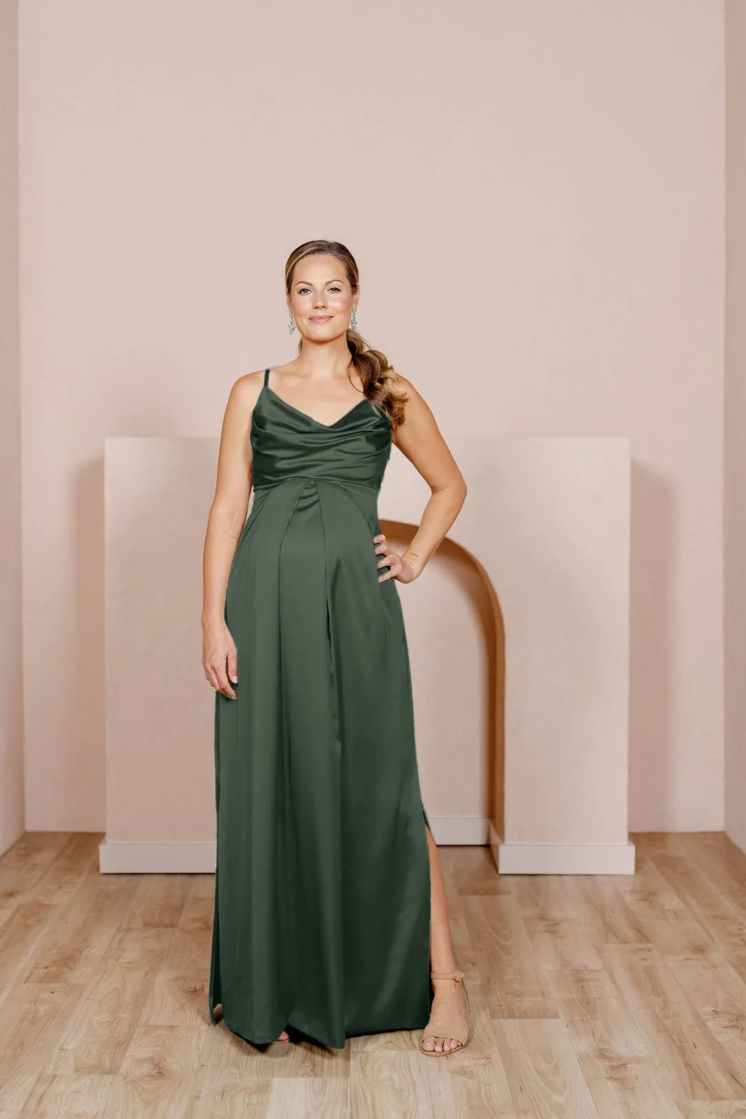 Maternity Skye Satin Dress | Made To Order