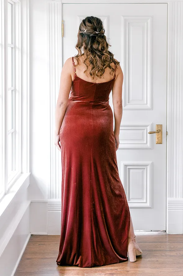 Maternity Skye Velvet Dress | Made To Order