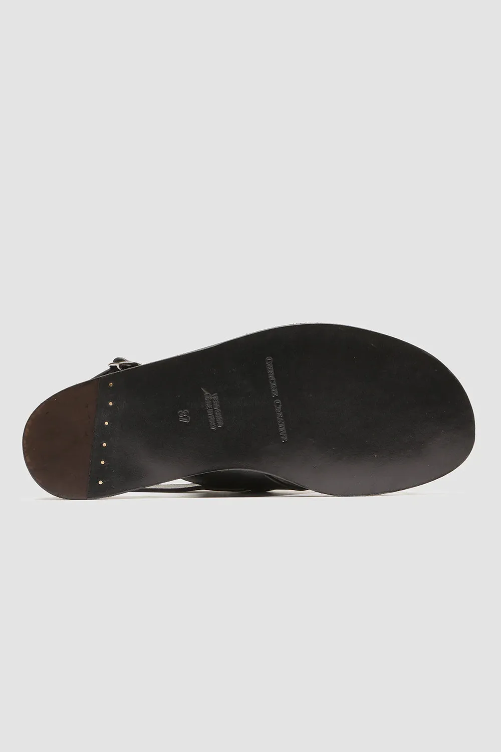 Officine Creative Contraire Sandal In Nappah Nero