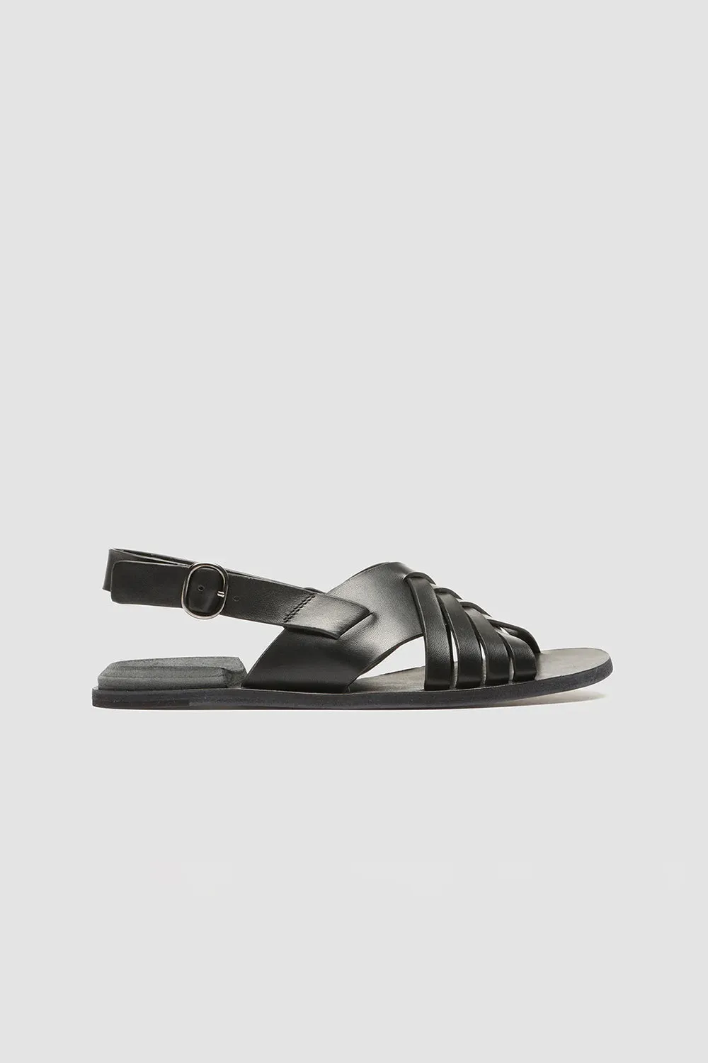 Officine Creative Contraire Sandal In Nappah Nero