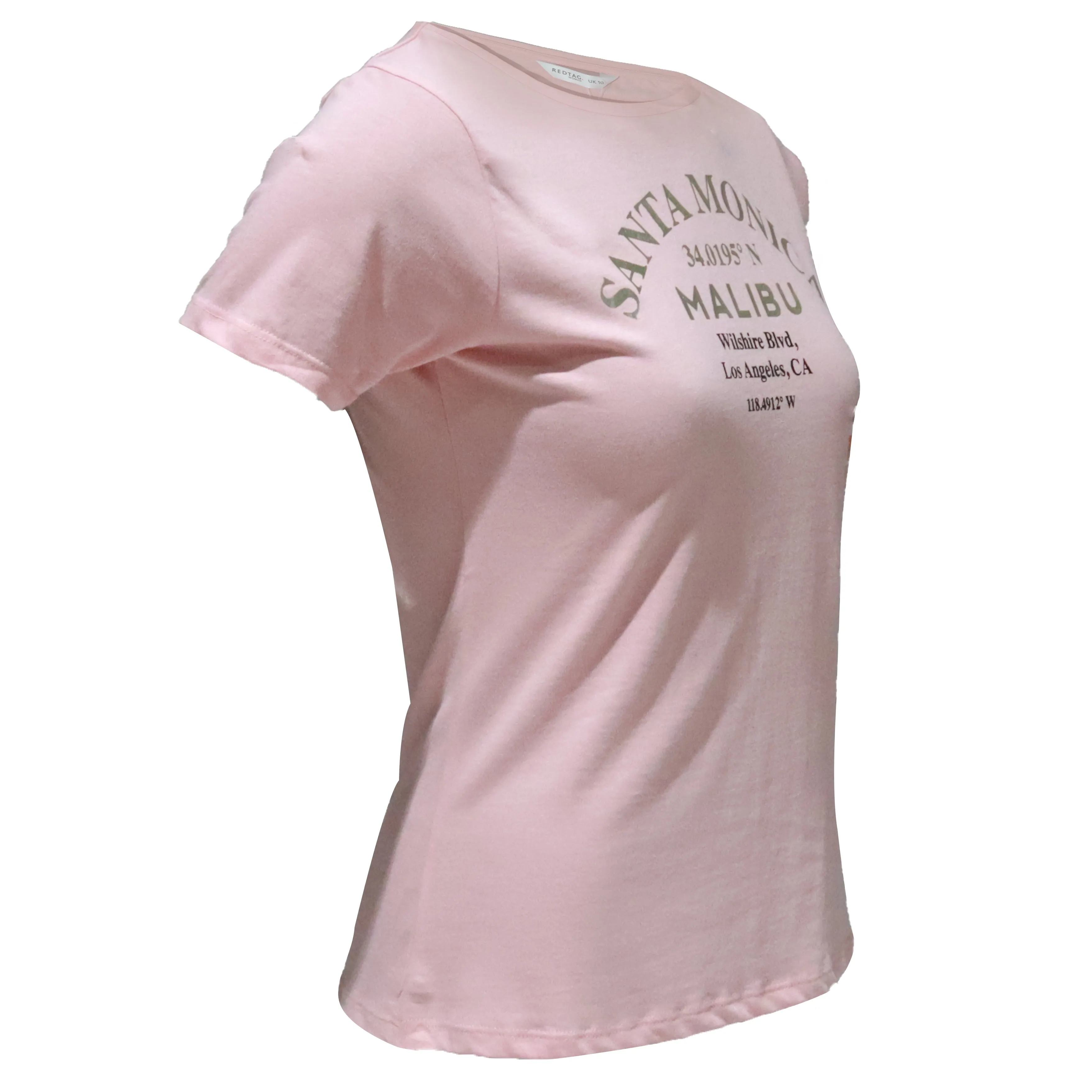 Pale Pink Printed T Shirt