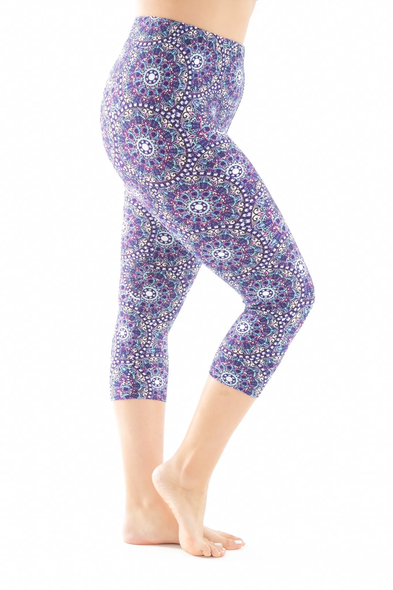 Purple Mandala - Capris