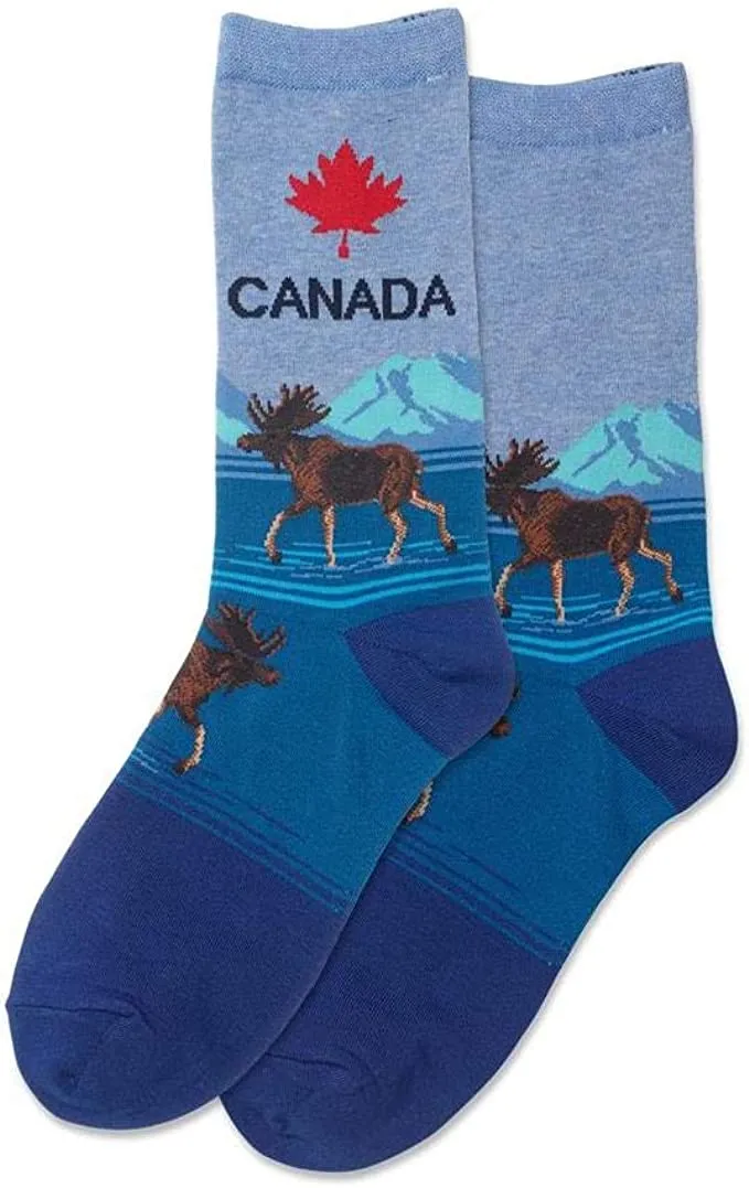 "Canada Moose" Crew Socks by Hot Sox