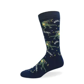 "Dino with Beer" Cotton Socks by Crazy Toes - Large