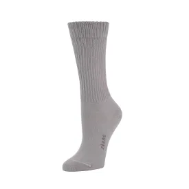 Rib Knit - Organic Cotton Crew Socks - Heather