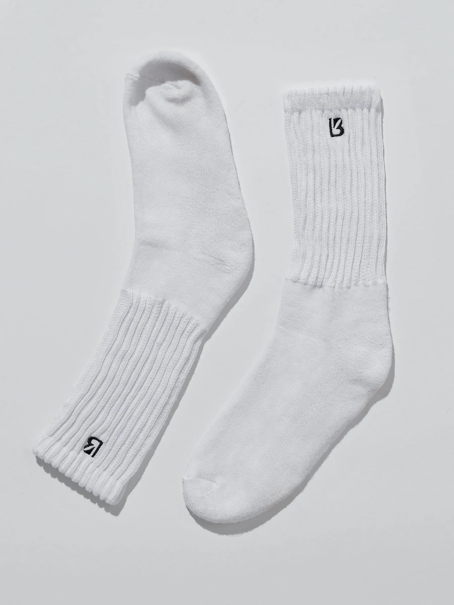 Scrunch Socks - White/Black