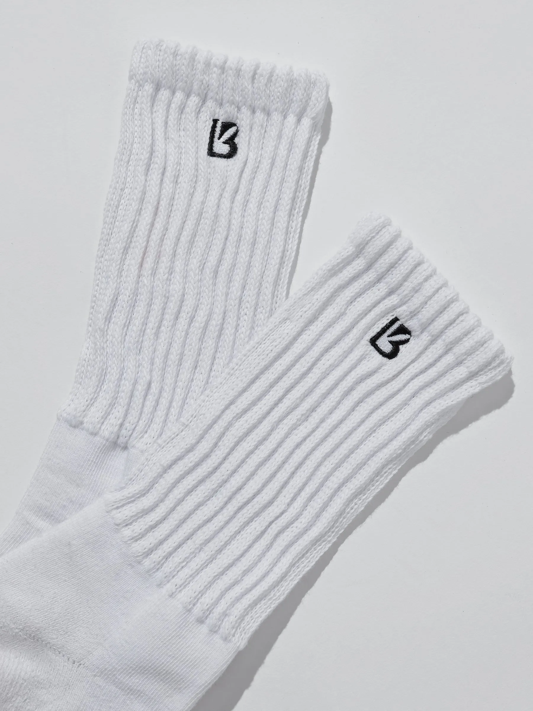 Scrunch Socks - White/Black