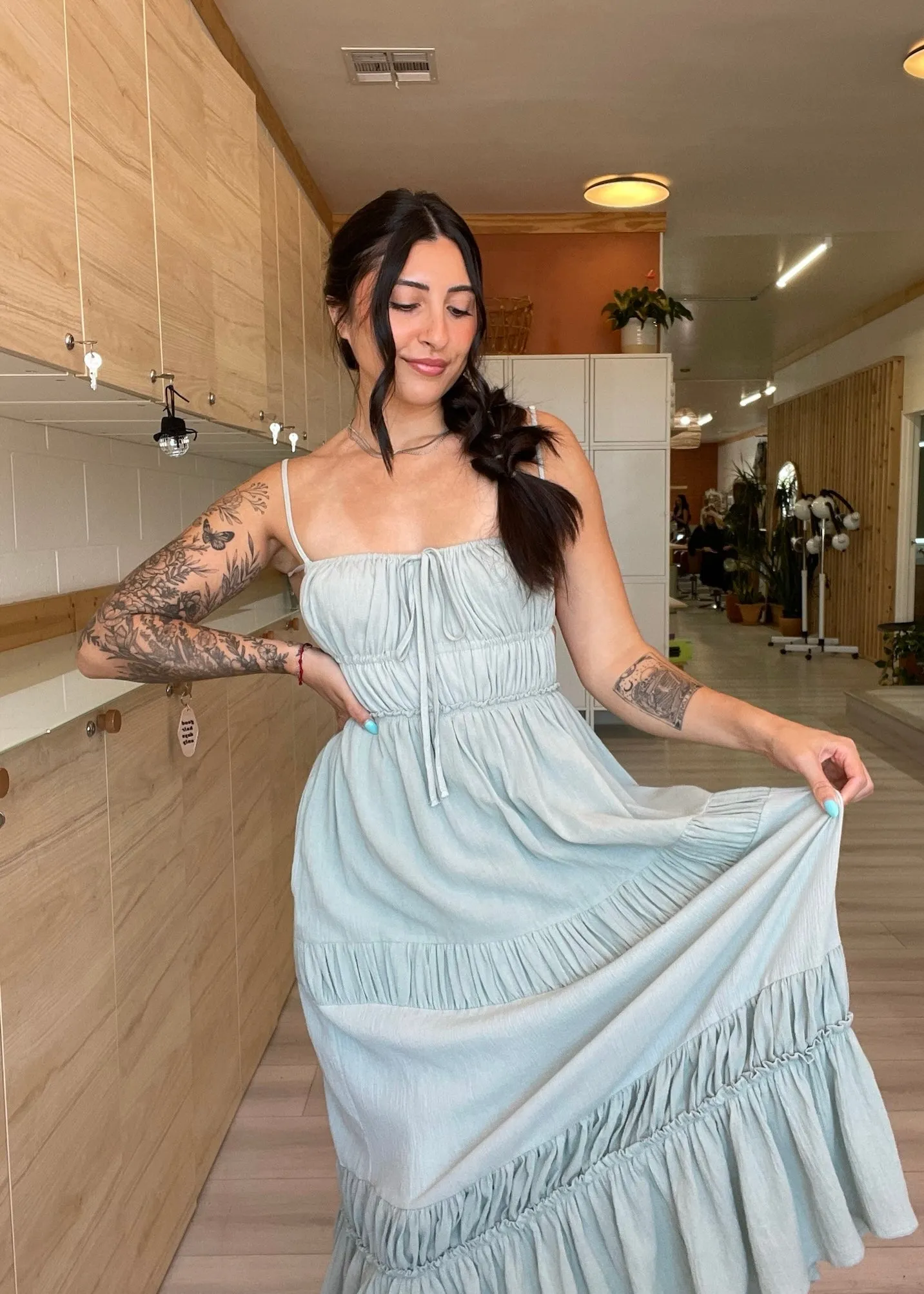 Seaside Serenity Boho Maxi Dress