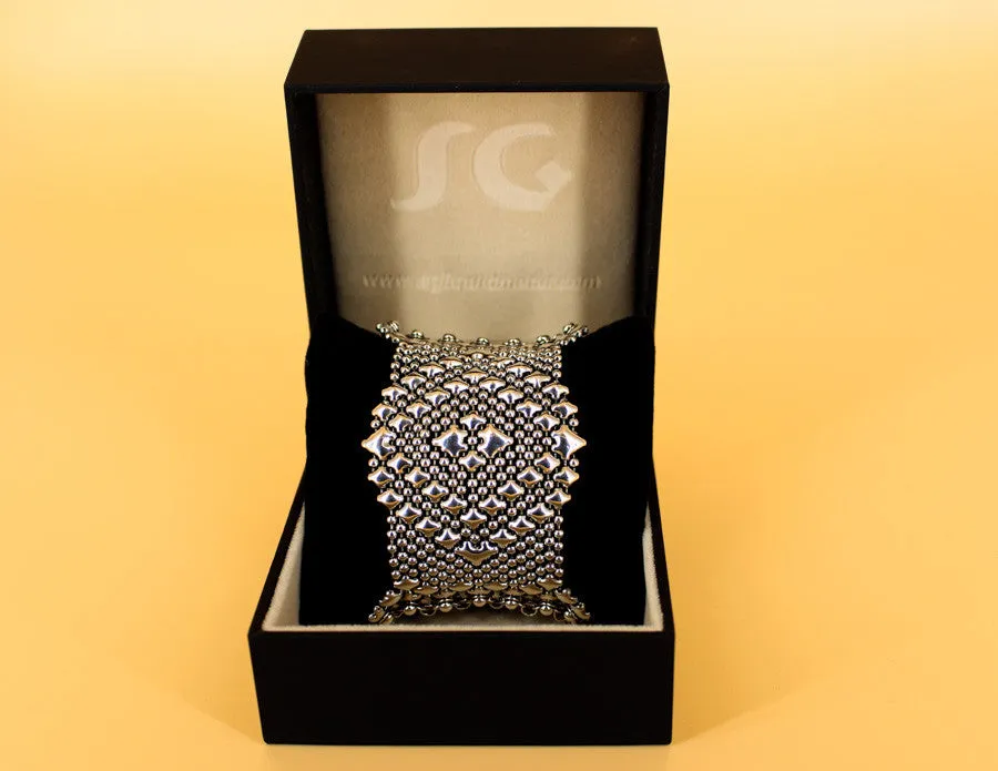 SG Liquid Metal Chainmail CMB9Z-AS (antique silver finish) Bracelet by Sergio Gutierrez