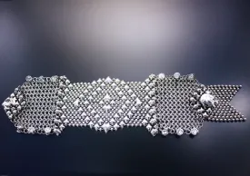 SG Liquid Metal Chainmail CMB9Z-AS (antique silver finish) Bracelet by Sergio Gutierrez