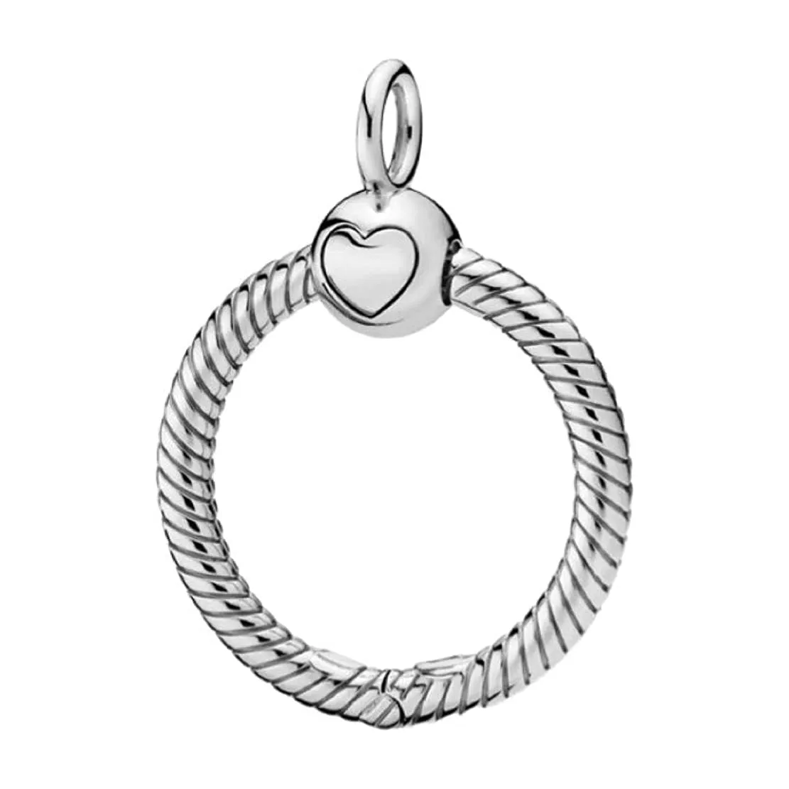 Silver Moments O Charm Bead Pendant Carrier for Necklaces