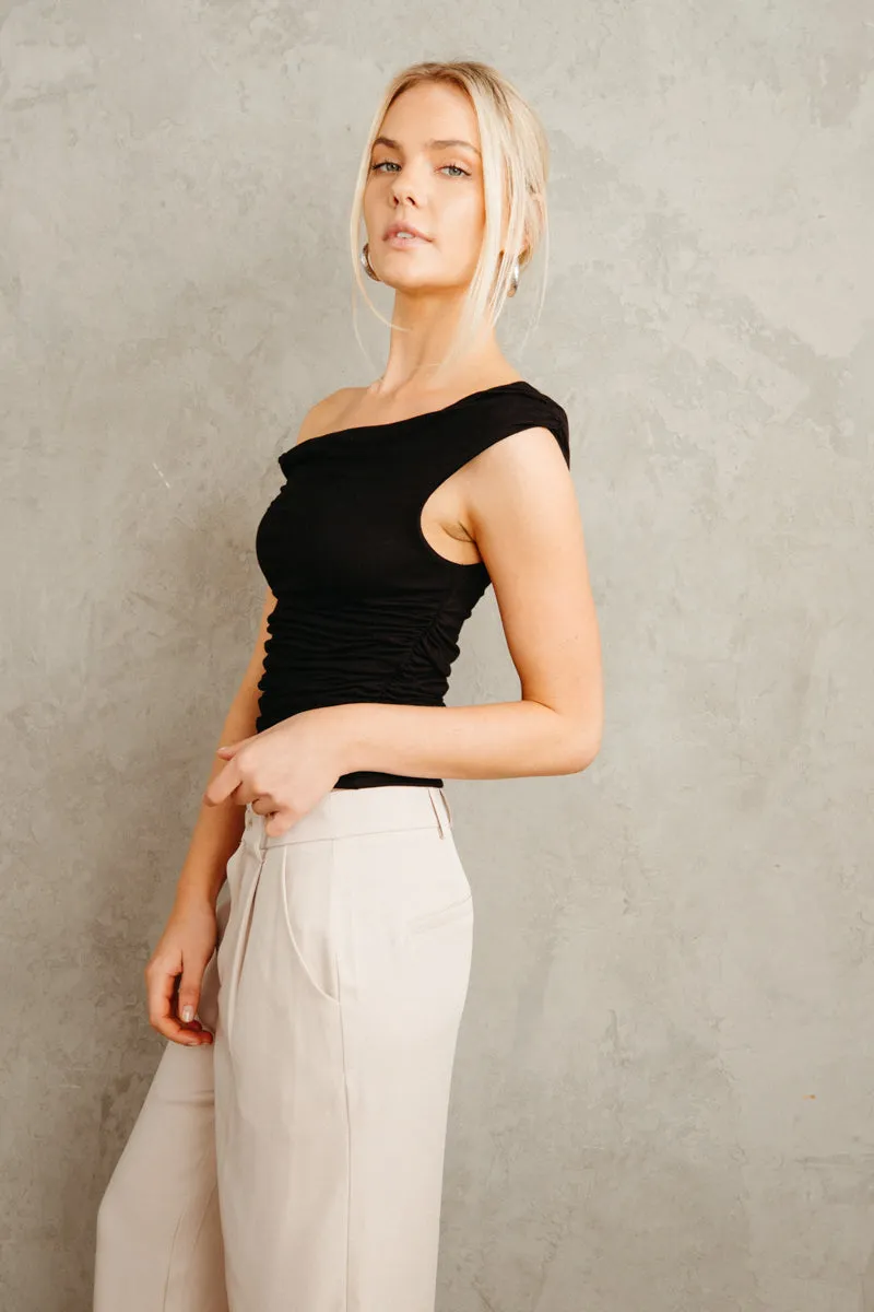 Simone Asymmetrical Twist Top