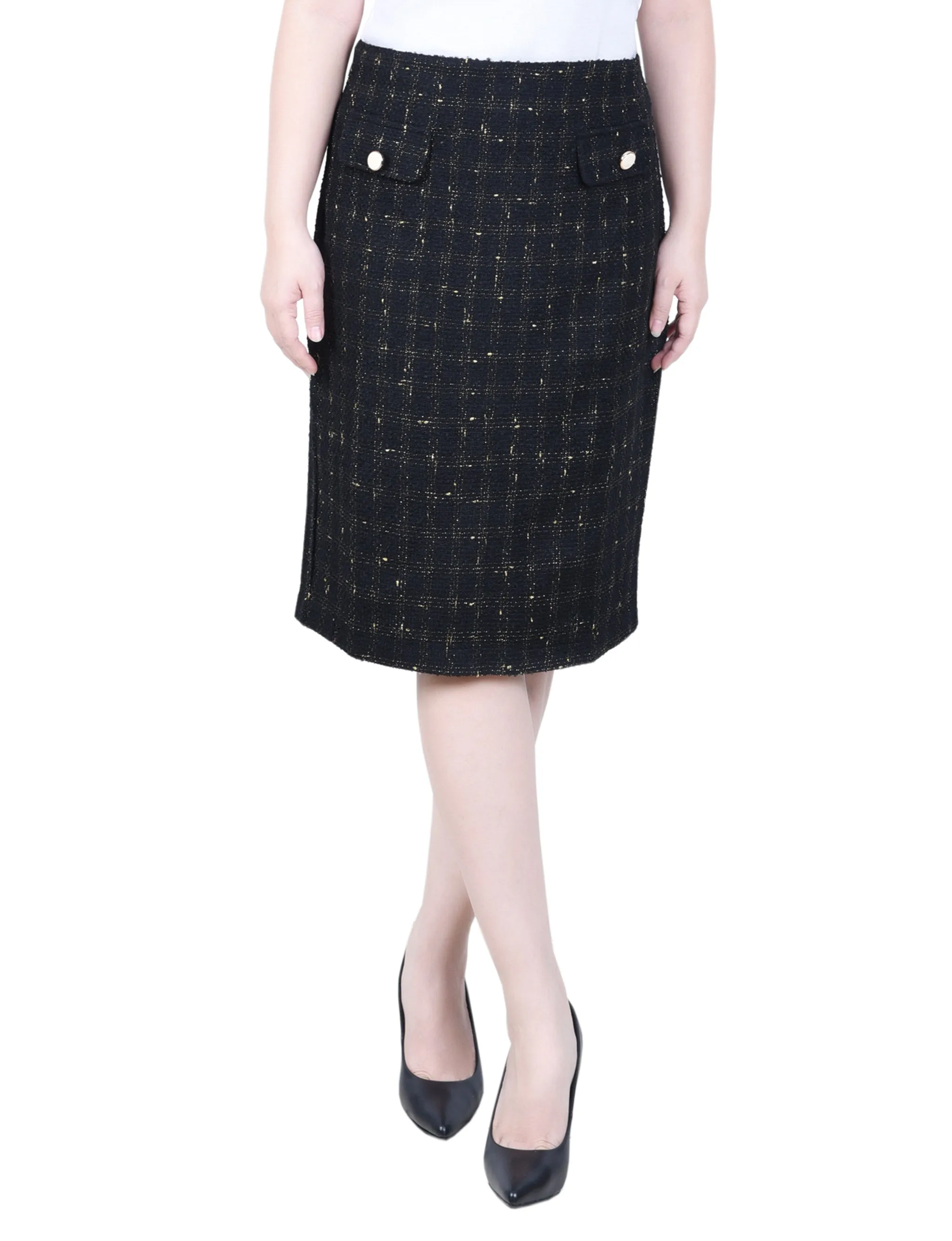 Slim Double Knit Skirt