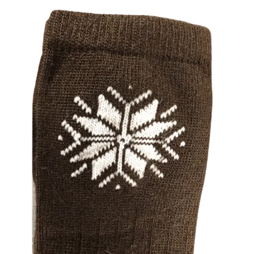 Snowflake Pattern Soft Acrylic Crew Women's Socks