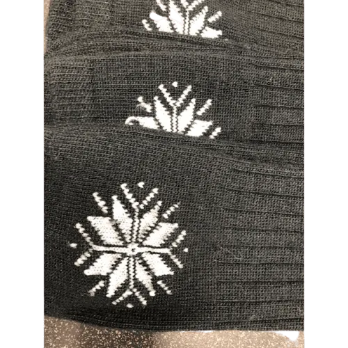 Snowflake Pattern Soft Acrylic Crew Women's Socks