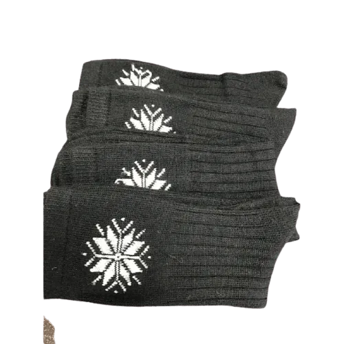 Snowflake Pattern Soft Acrylic Crew Women's Socks