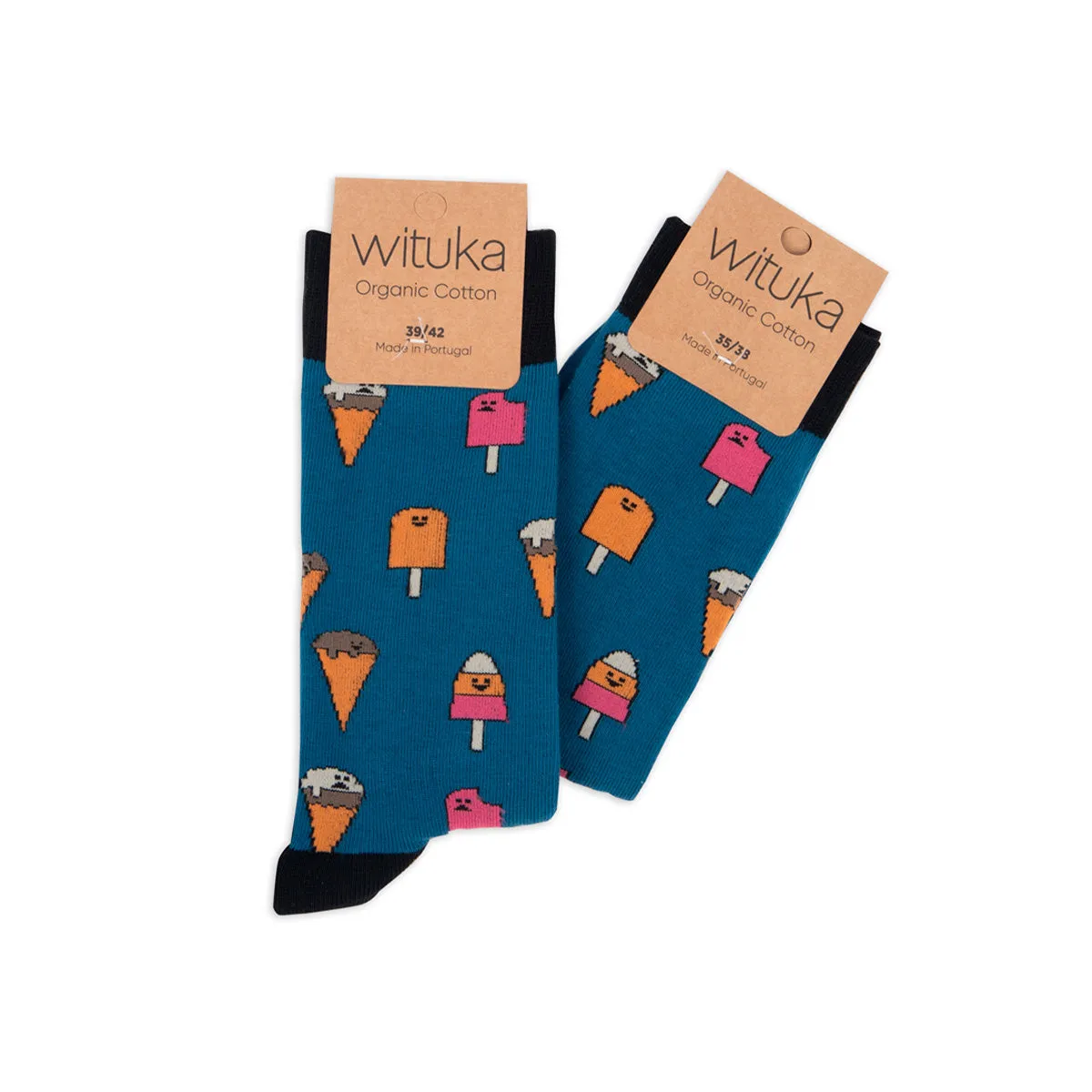 Socks Ice Cream Blue