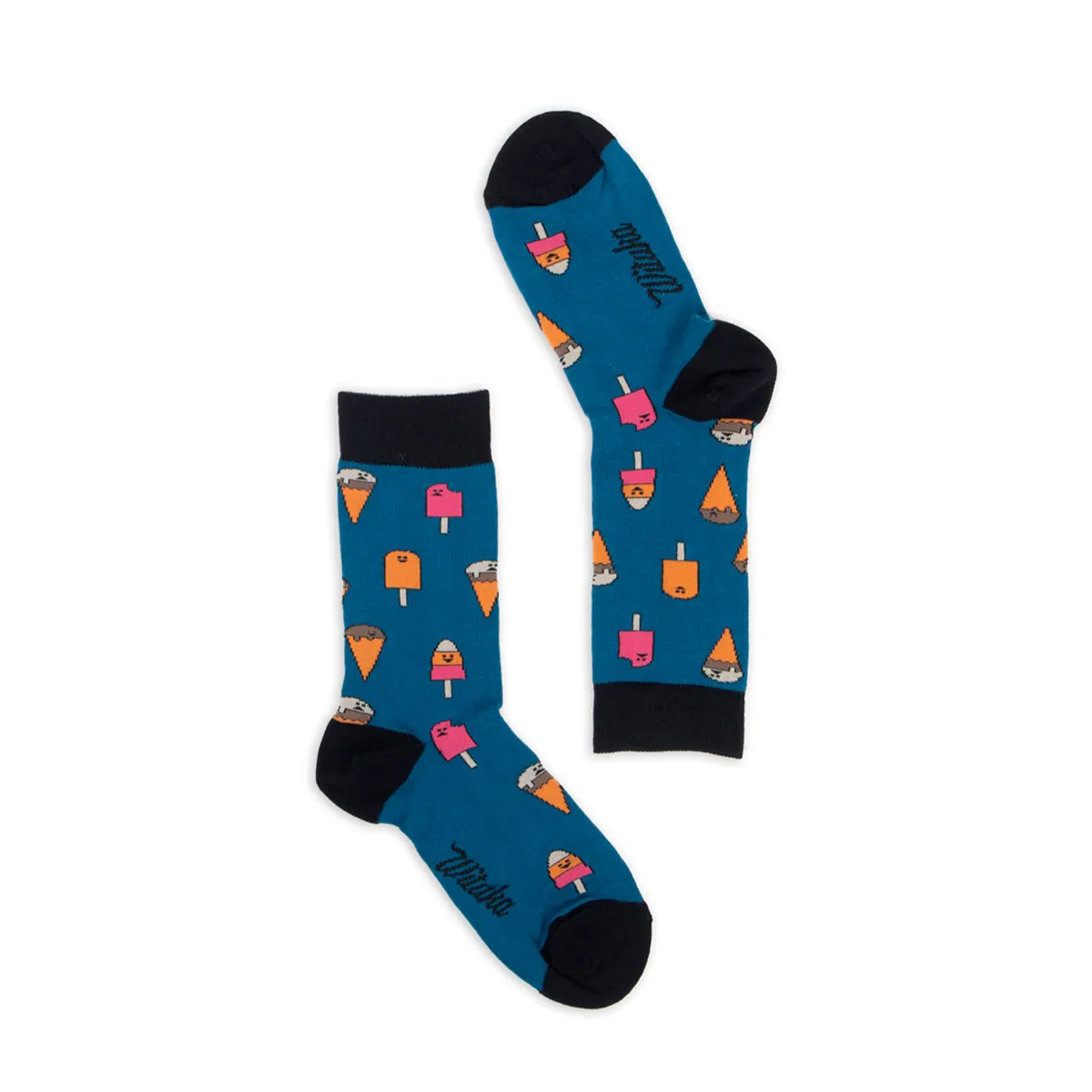 Socks Ice Cream Blue