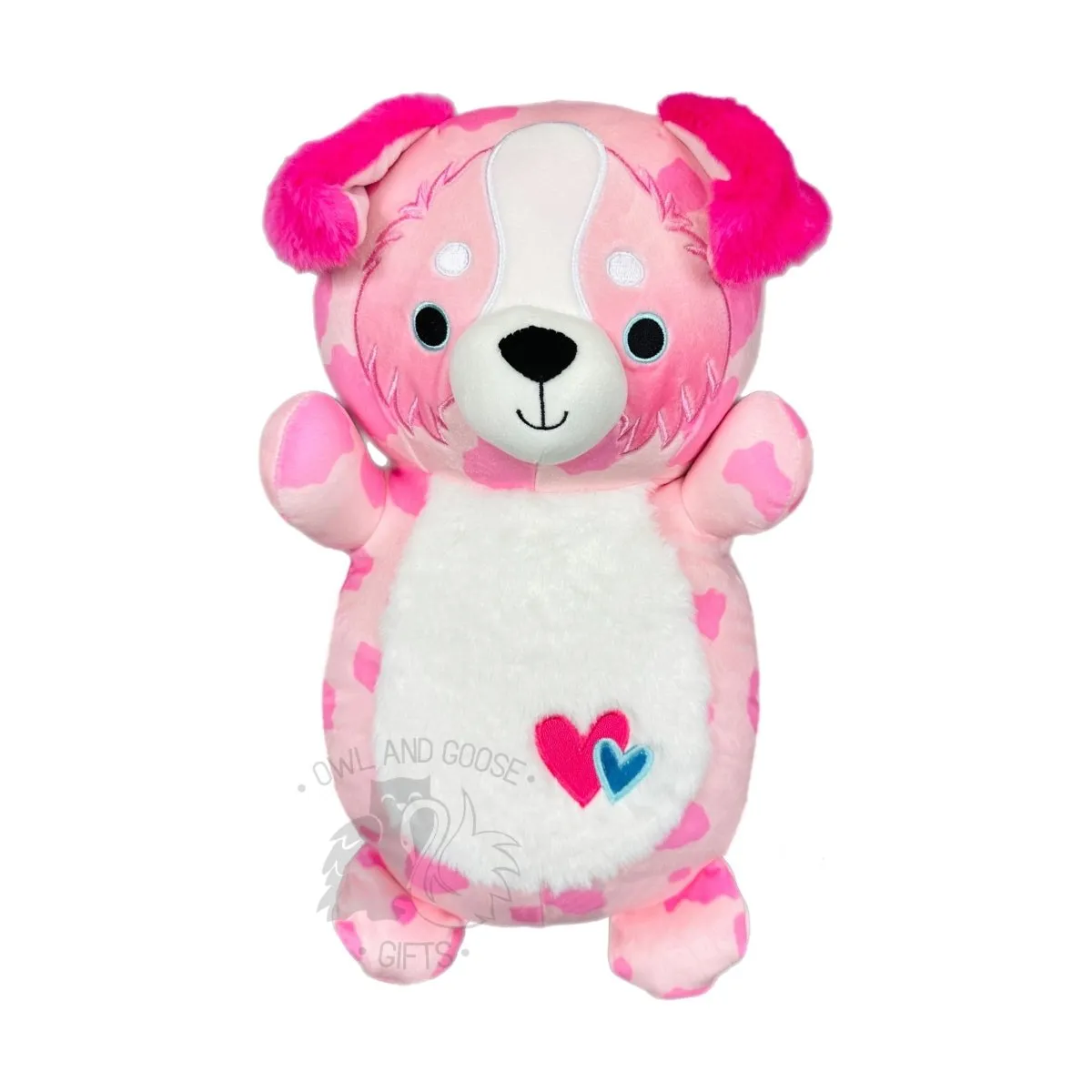 Squishmallow 10 Inch Magnis the Pink Dog Valentine Hug Mees Plush Toy