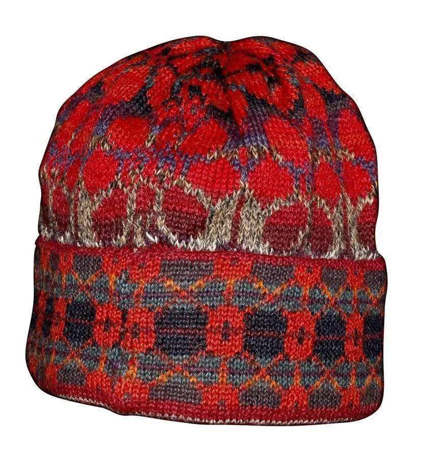 Summer Red Alpaca Hat