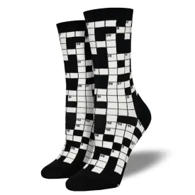 'Sunday Crossword' Women's printed socks