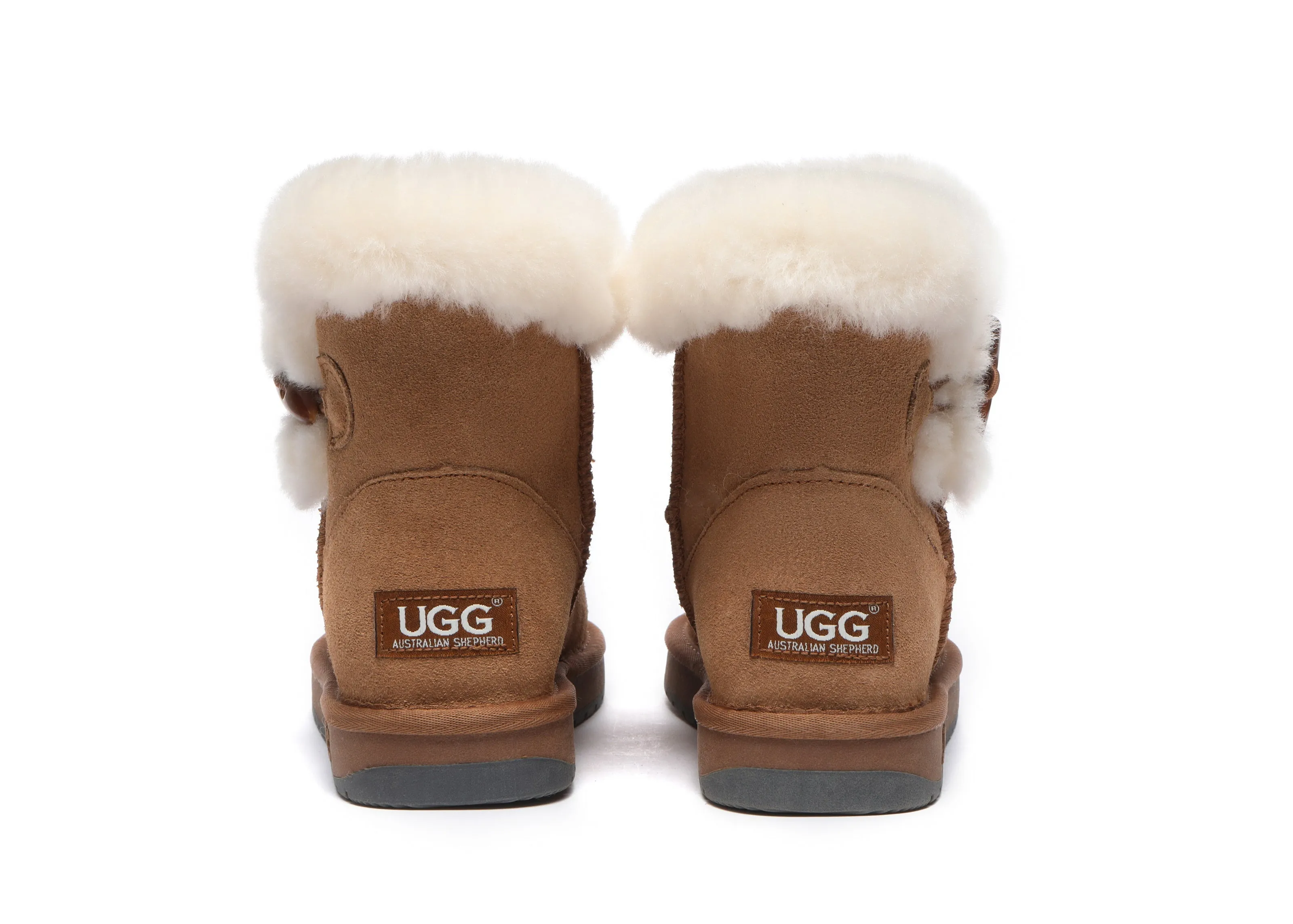 Tiara Fluffy Top Women Mini UGG Boots