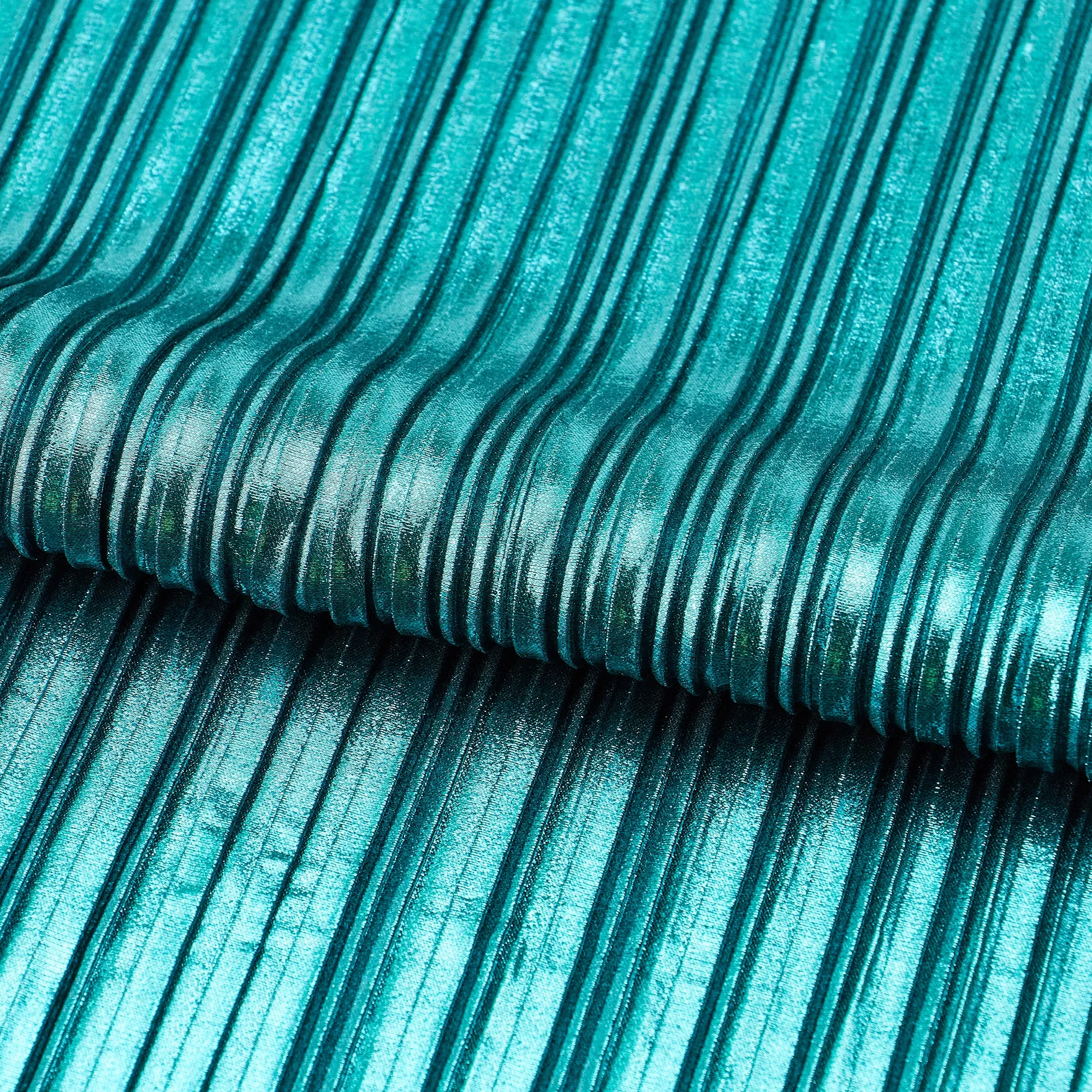 Titanium Pleated Polyester Fabric | Blue Moon Fabrics