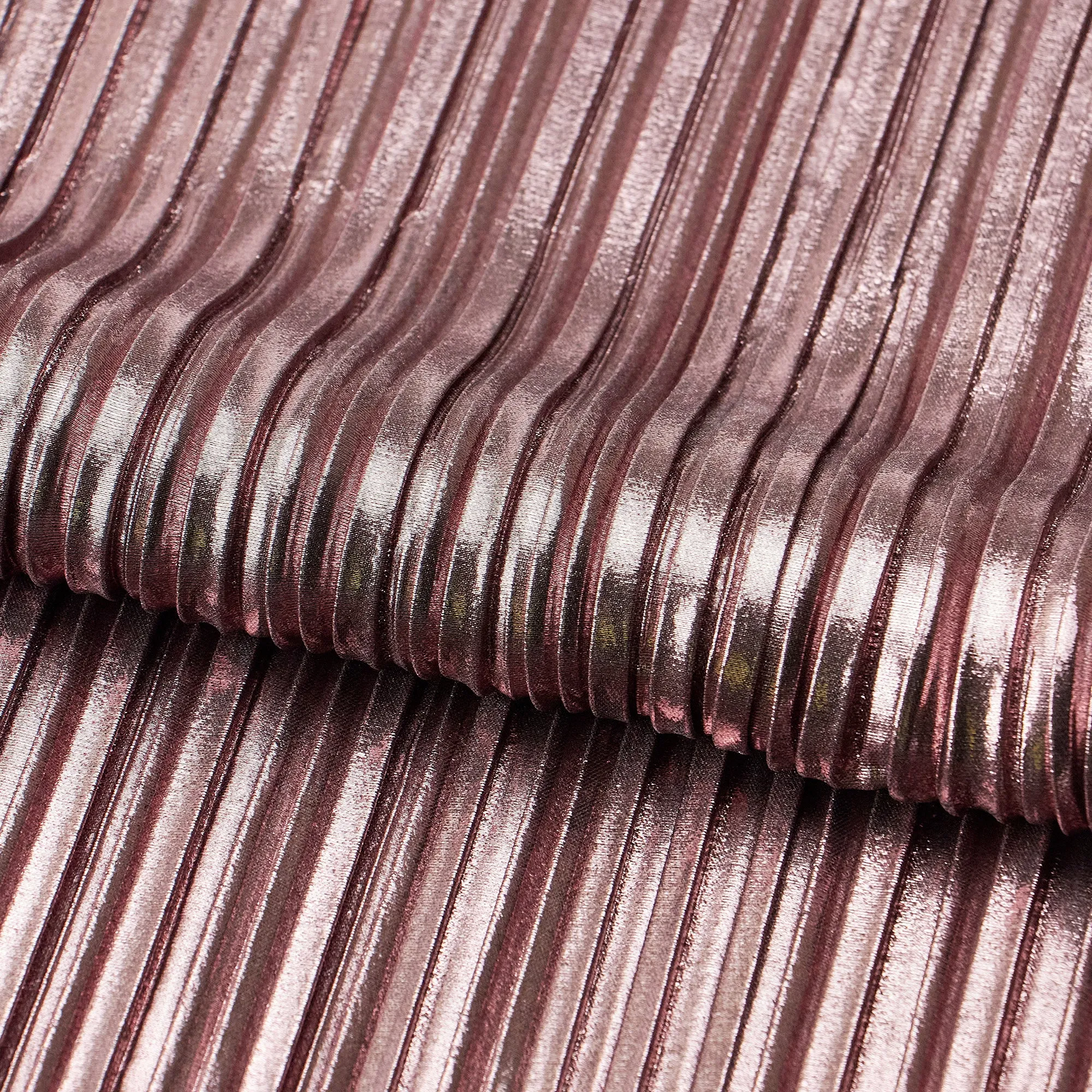 Titanium Pleated Polyester Fabric | Blue Moon Fabrics