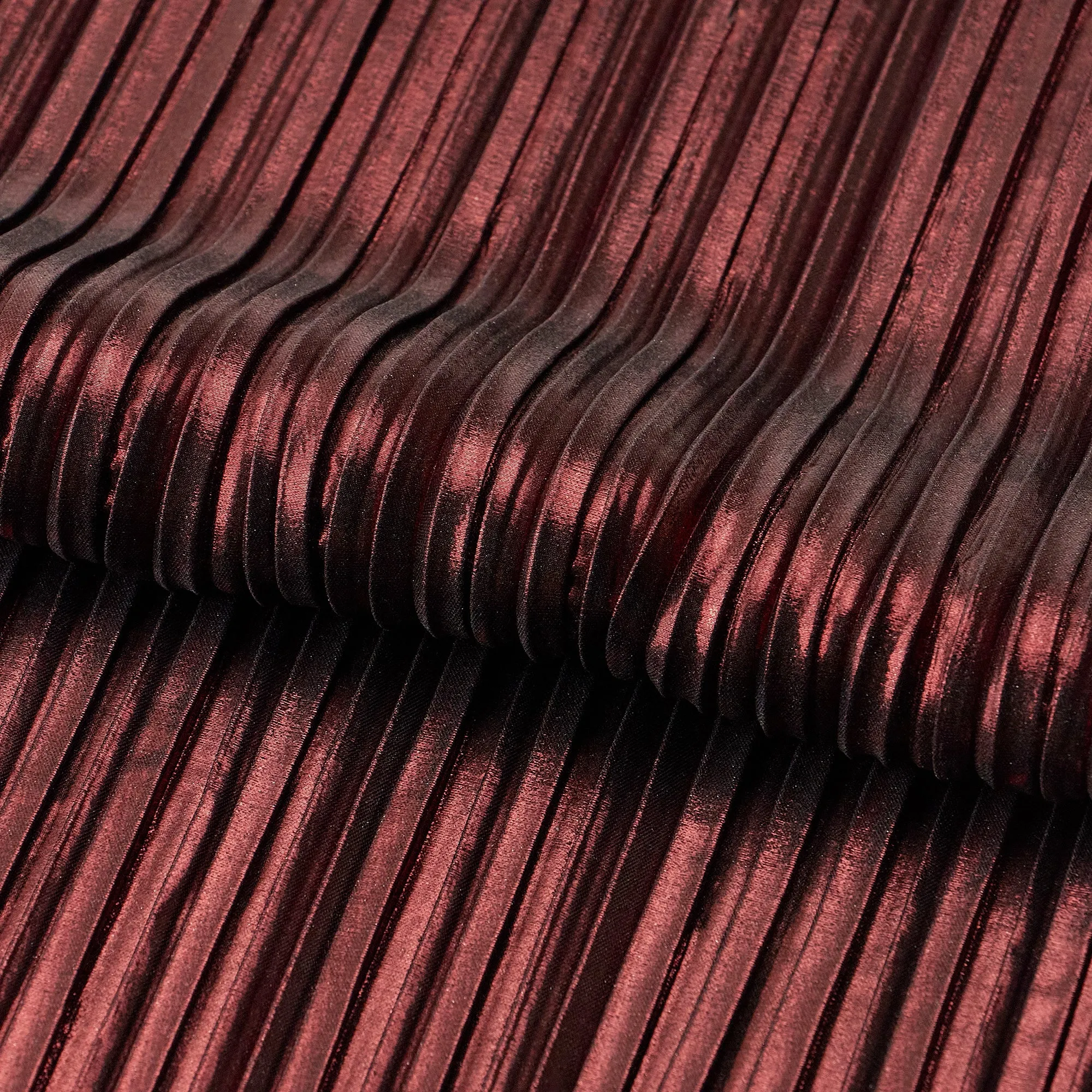 Titanium Pleated Polyester Fabric | Blue Moon Fabrics