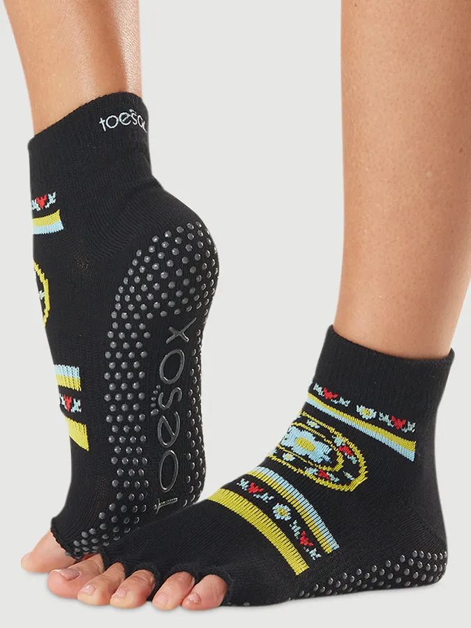 ToeSox Ankle Half Toe Women's Yoga Grip Socks