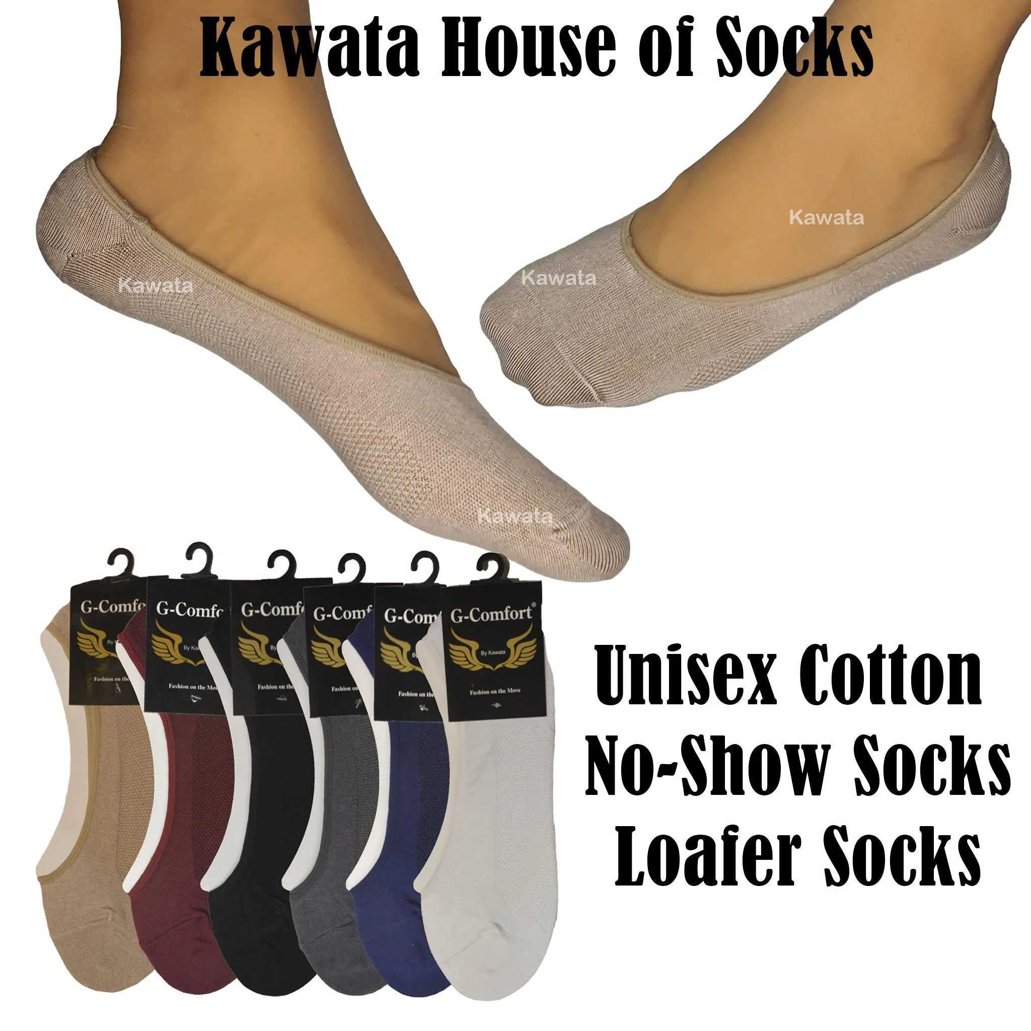 Unisex Cotton Foot Cover | Loafer Socks