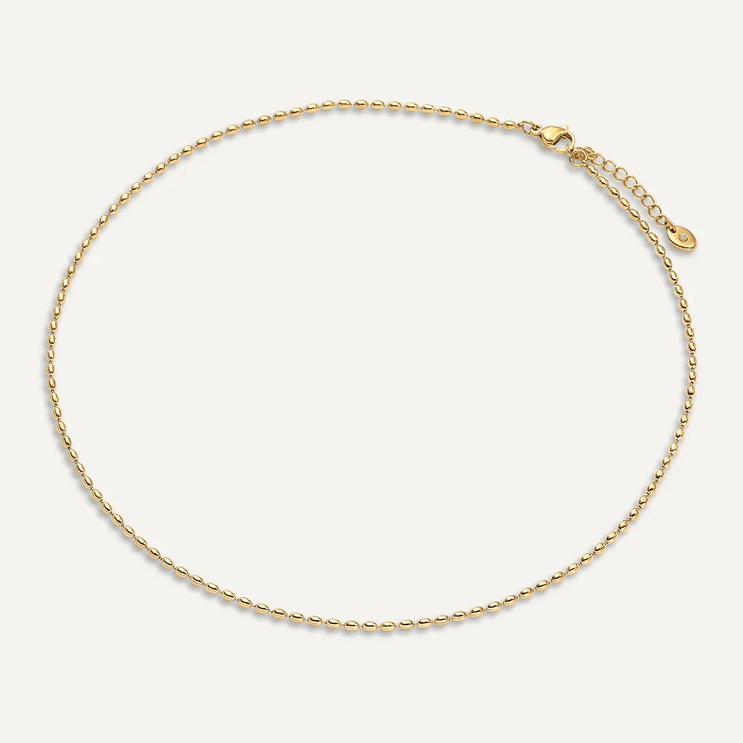 Vibes | Beaded Elegance Necklace | 18K Gold-Plated