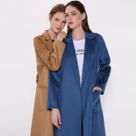 Water Ripple Double-Sided Cashmere Coat