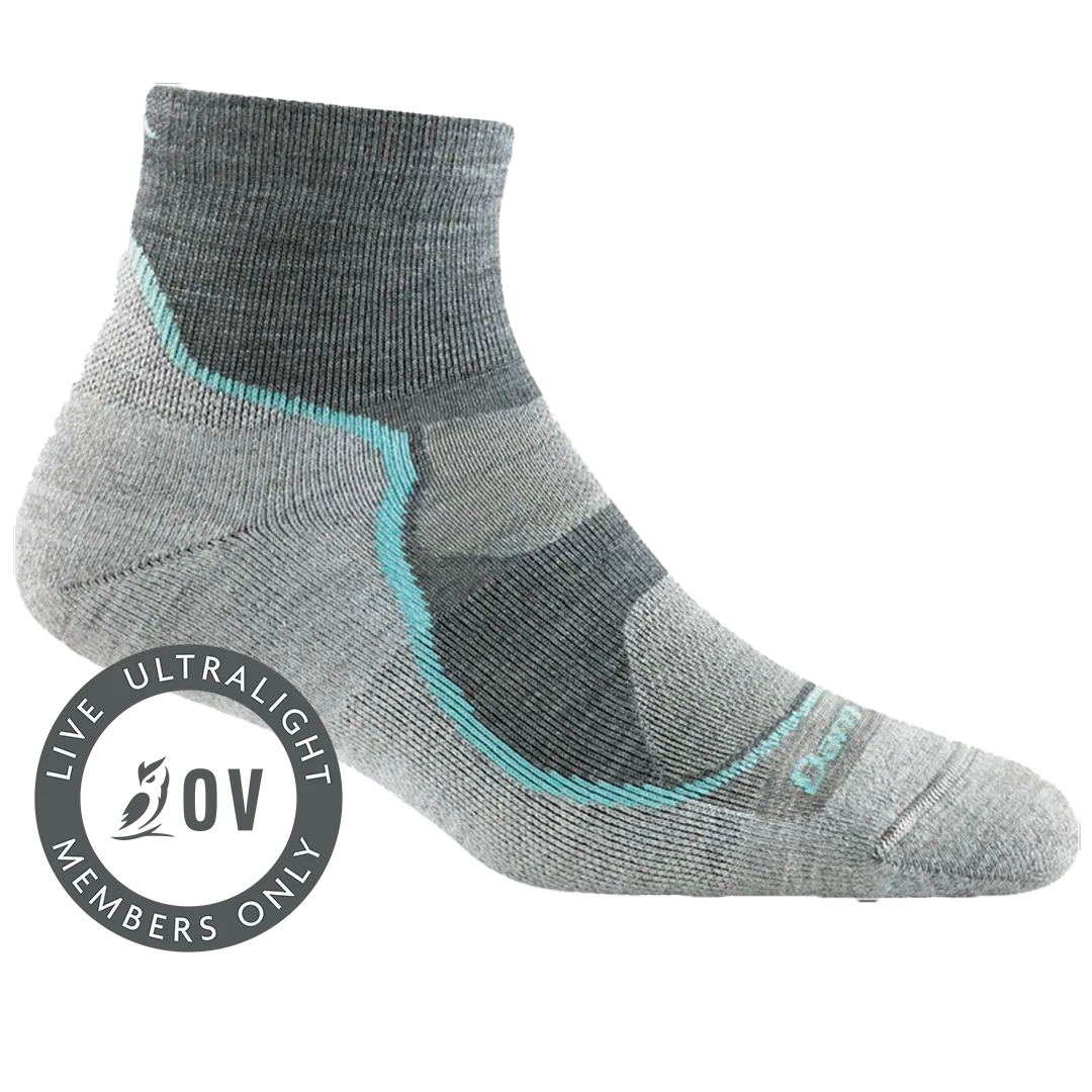 Women's Darn Tough Light Hiker 1/4 Lightweight Hiking Socks