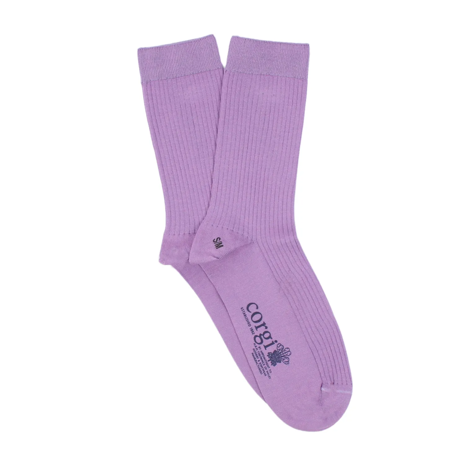 Women's Ribbed Mercerised Cotton Socks