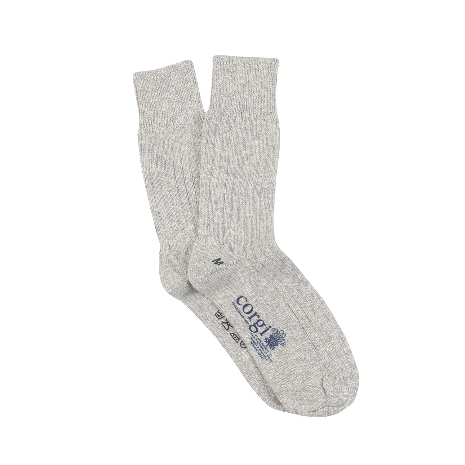 Women's Silver Marl Cotton Socks