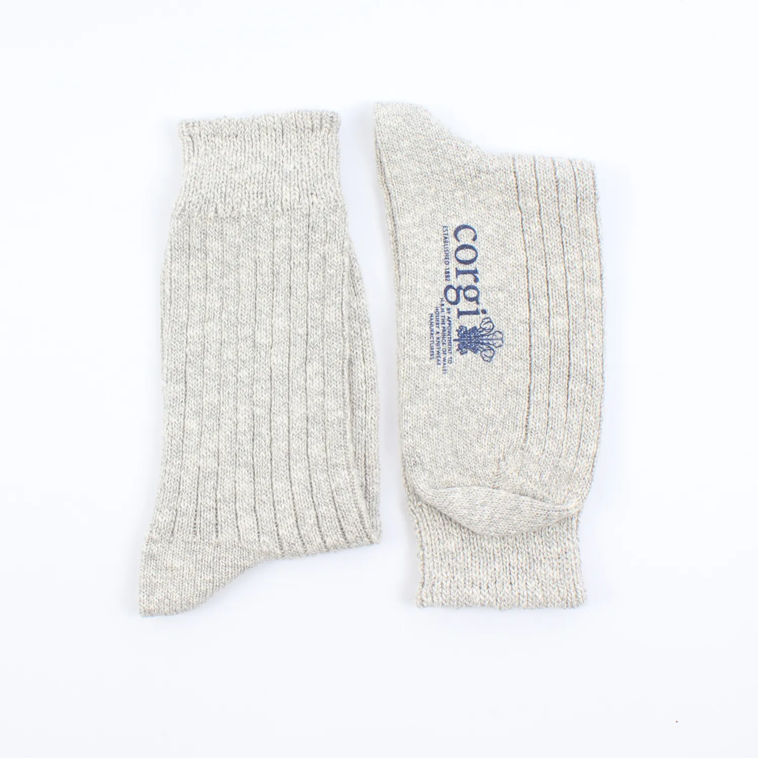 Women's Silver Marl Cotton Socks