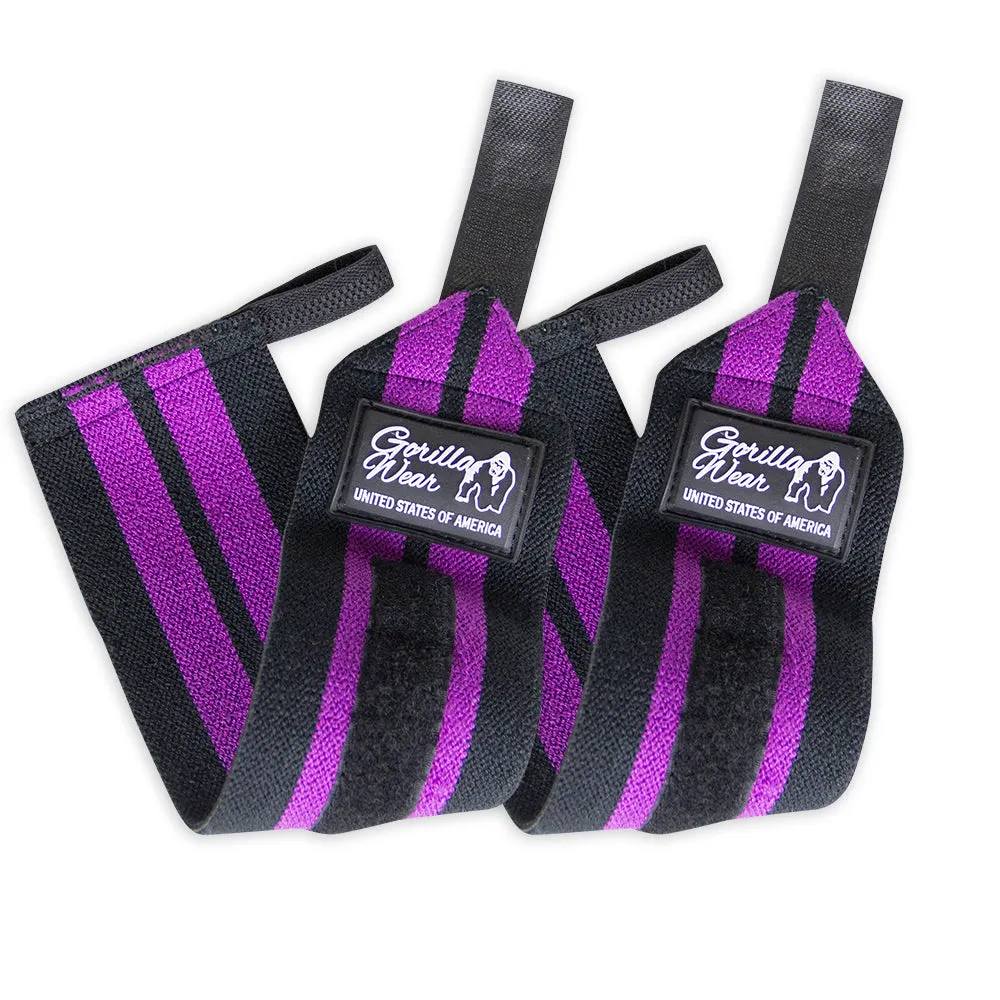 Women's Wrist Wraps - Black/Purple