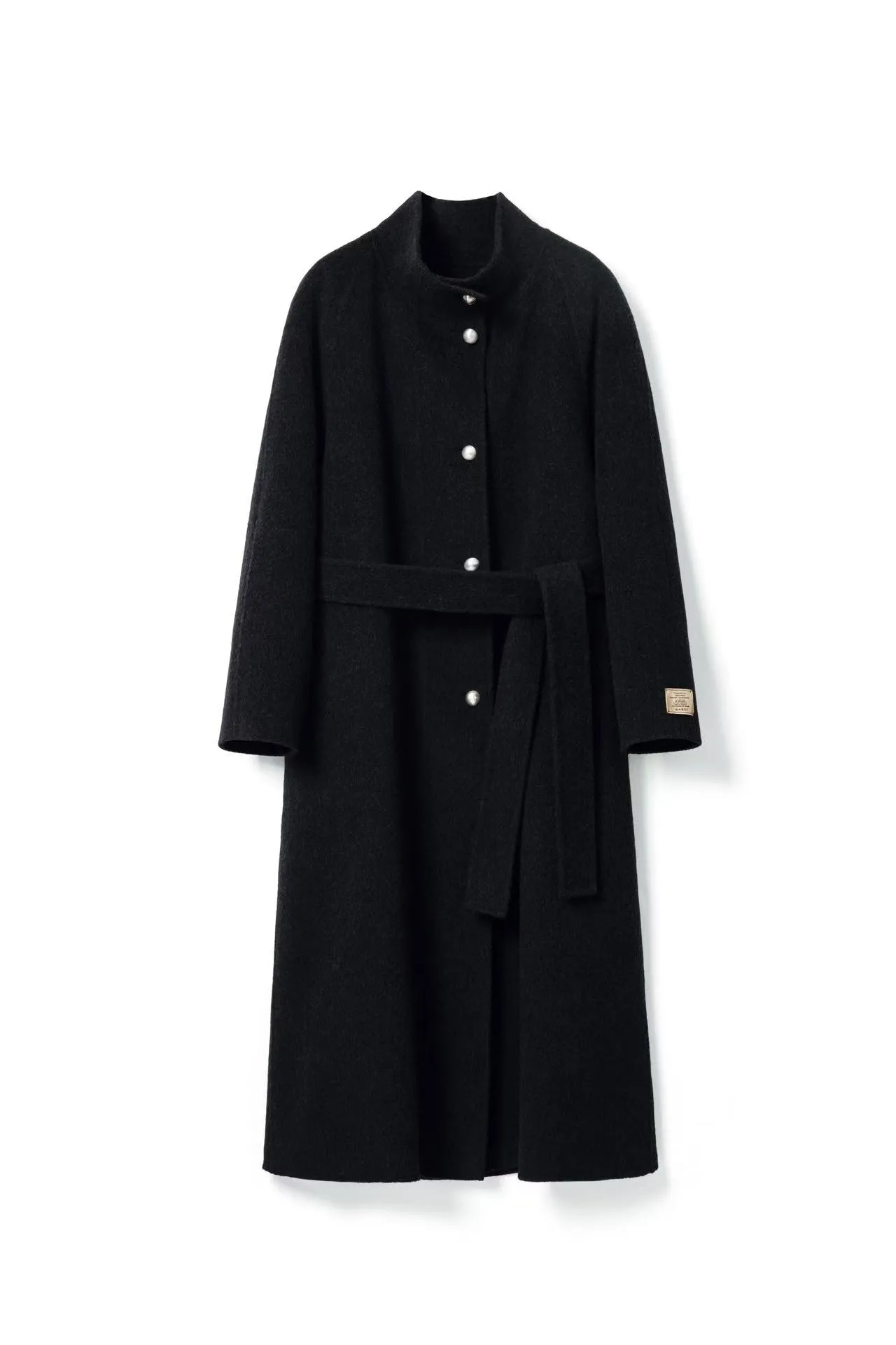 Wool Coat With Belt