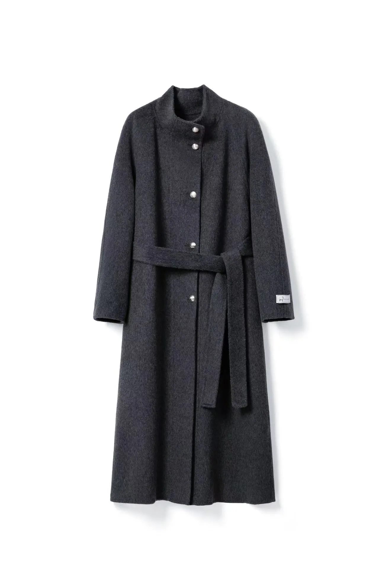 Wool Coat With Belt