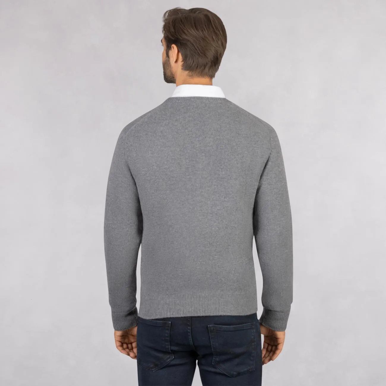 Wool Pullover Round Neck Men