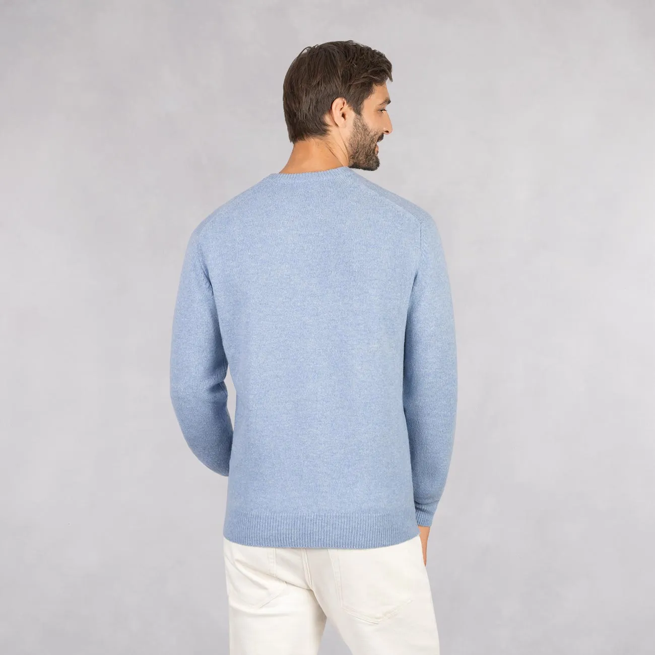 Wool Pullover Round Neck Men