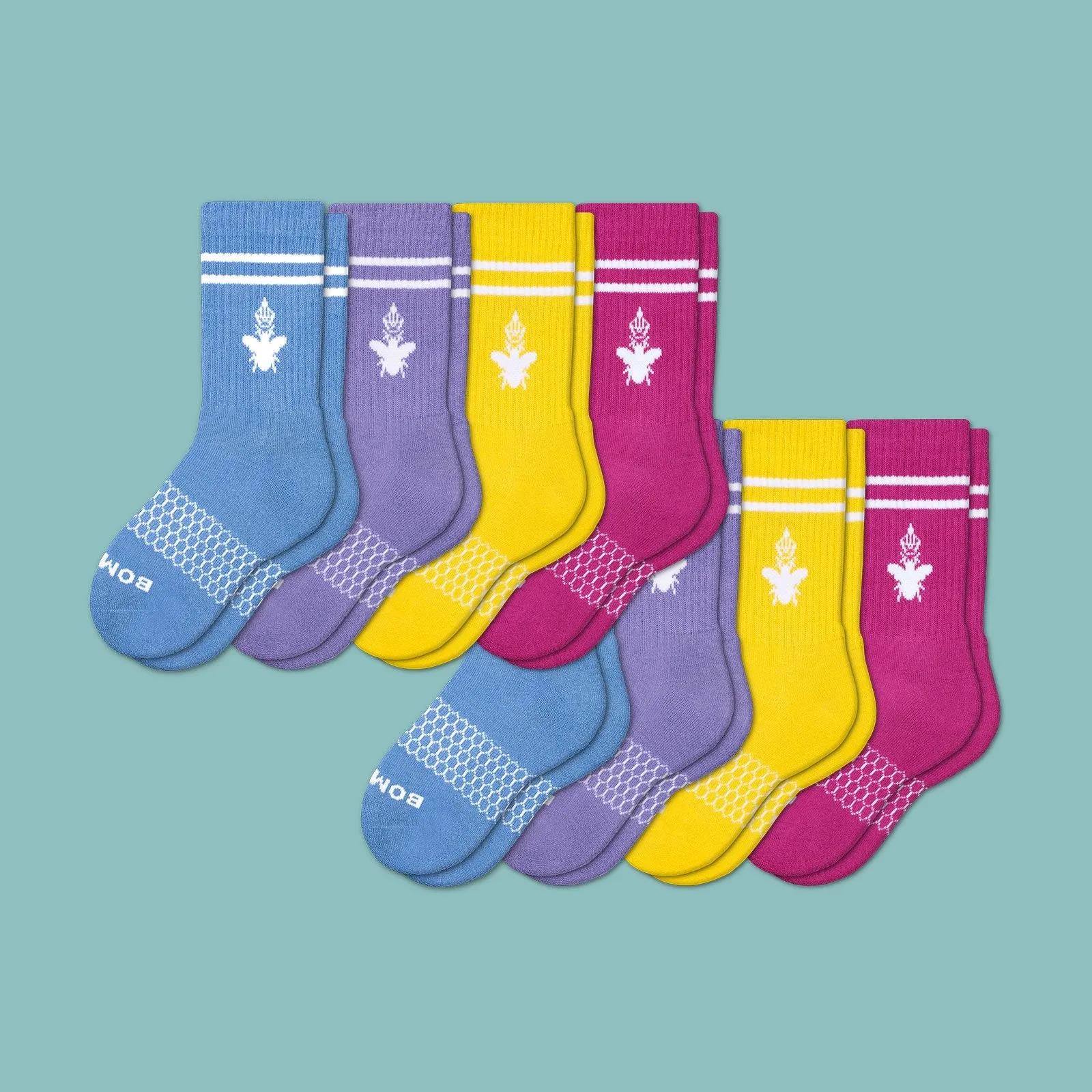 Youth Solid Calf Sock 8-Pack